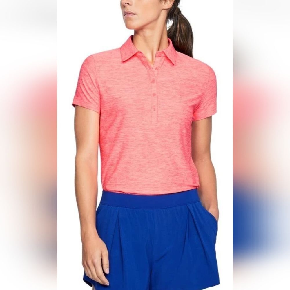 NWT Under Armor UA Zinger Short Sleeve Golf Polo Womens - Picture 3 of 11